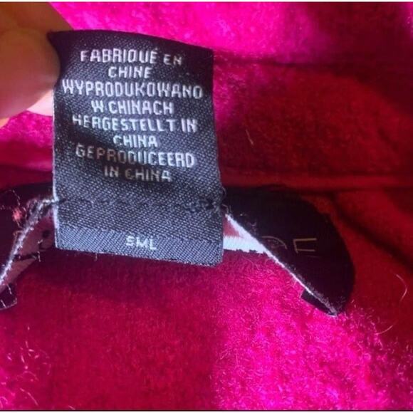 Beautiful Pink Magenta Open Front Rachel Zoe Wool Trench Coat Jacket Size Small - Picture 7 of 10